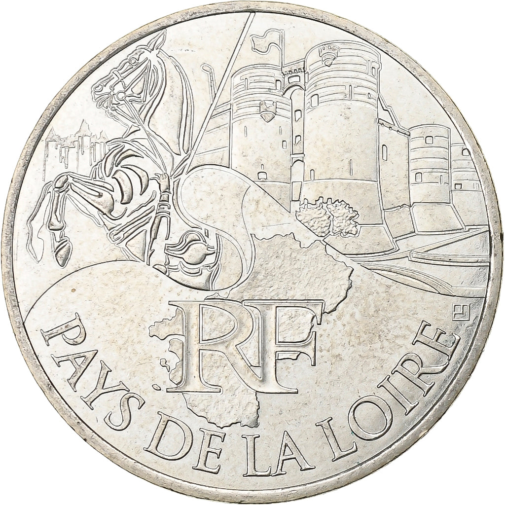 Frankrijk, 10 Euro, Pays De La Loire, 2011, Paris, Zilver, PR+, KM:1746