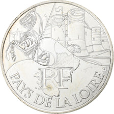 France, 10 Euro, Pays De La Loire, 2011, Paris, Argent, SPL, KM:1746
