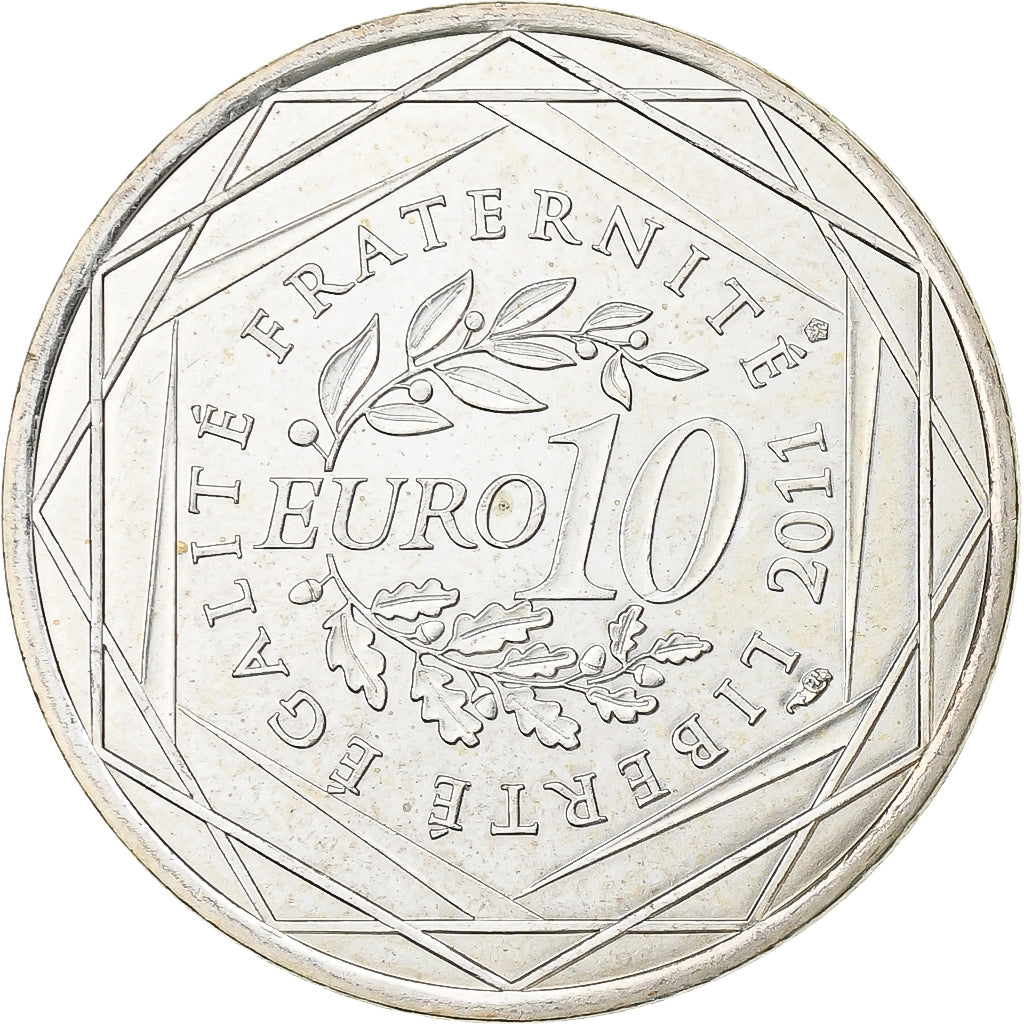 France, 10 Euro, Pays De La Loire, 2011, Paris, Argent, SPL+, KM:1746