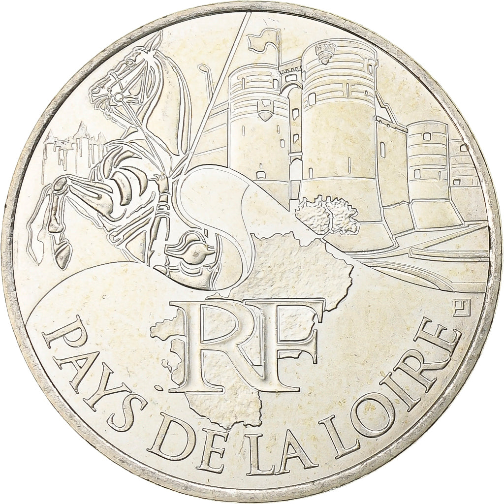 Frankreich, 10 Euro, Pays De La Loire, 2011, Paris, Silber, UNZ+, KM:1746