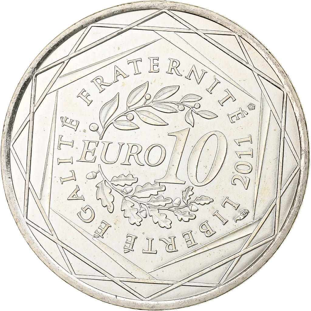 Frankrijk, 10 Euro, Pays De La Loire, 2011, Paris, Zilver, UNC, KM:1746