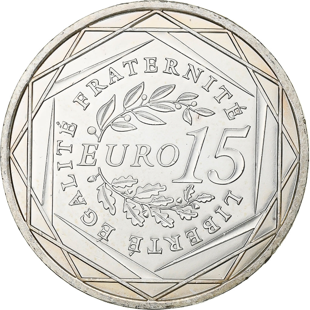 Frankreich, 15 Euro, 2008, Silber, VZ+, Gadoury:EU288, KM:1535