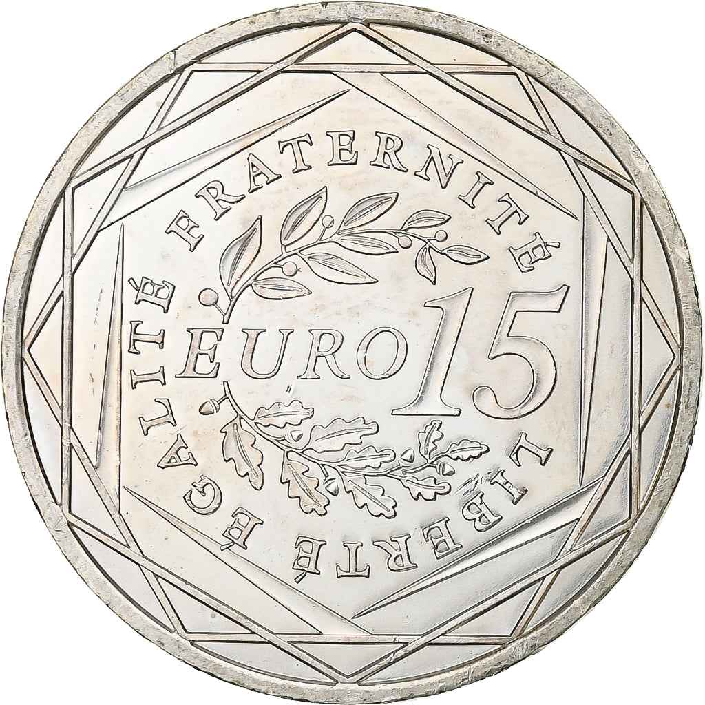 Francia, 15 Euro, 2008, Argento, SPL, Gadoury:EU288, KM:1535