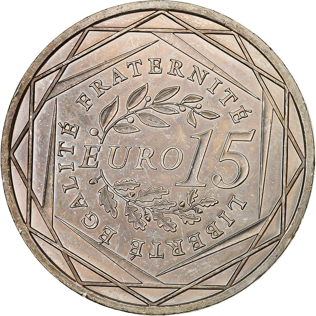 Francia, 15 Euro, 2008, Argento, SPL, Gadoury:EU288, KM:1535