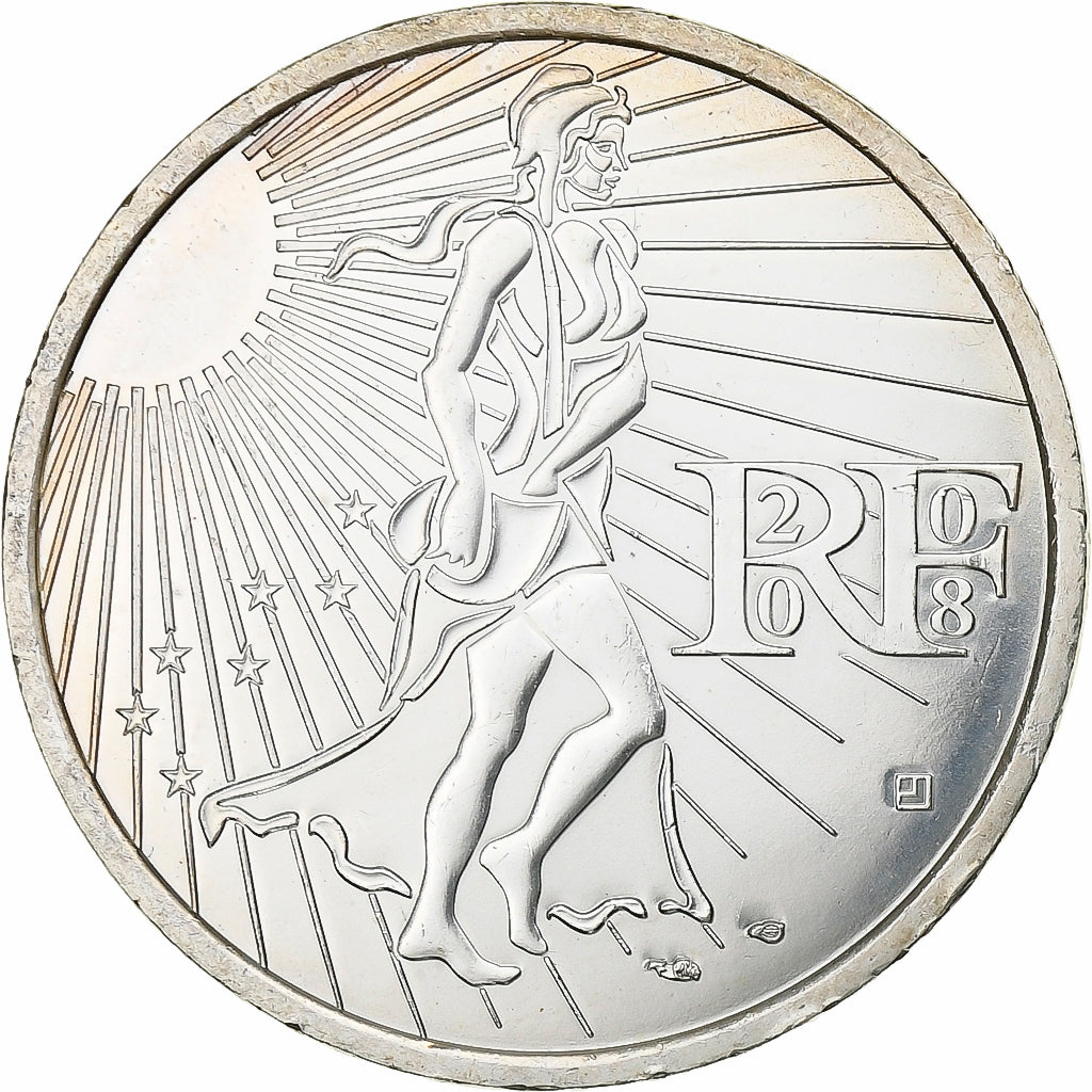 France, 15 Euro, 2008, Silver, MS(63), Gadoury:EU288, KM:1535