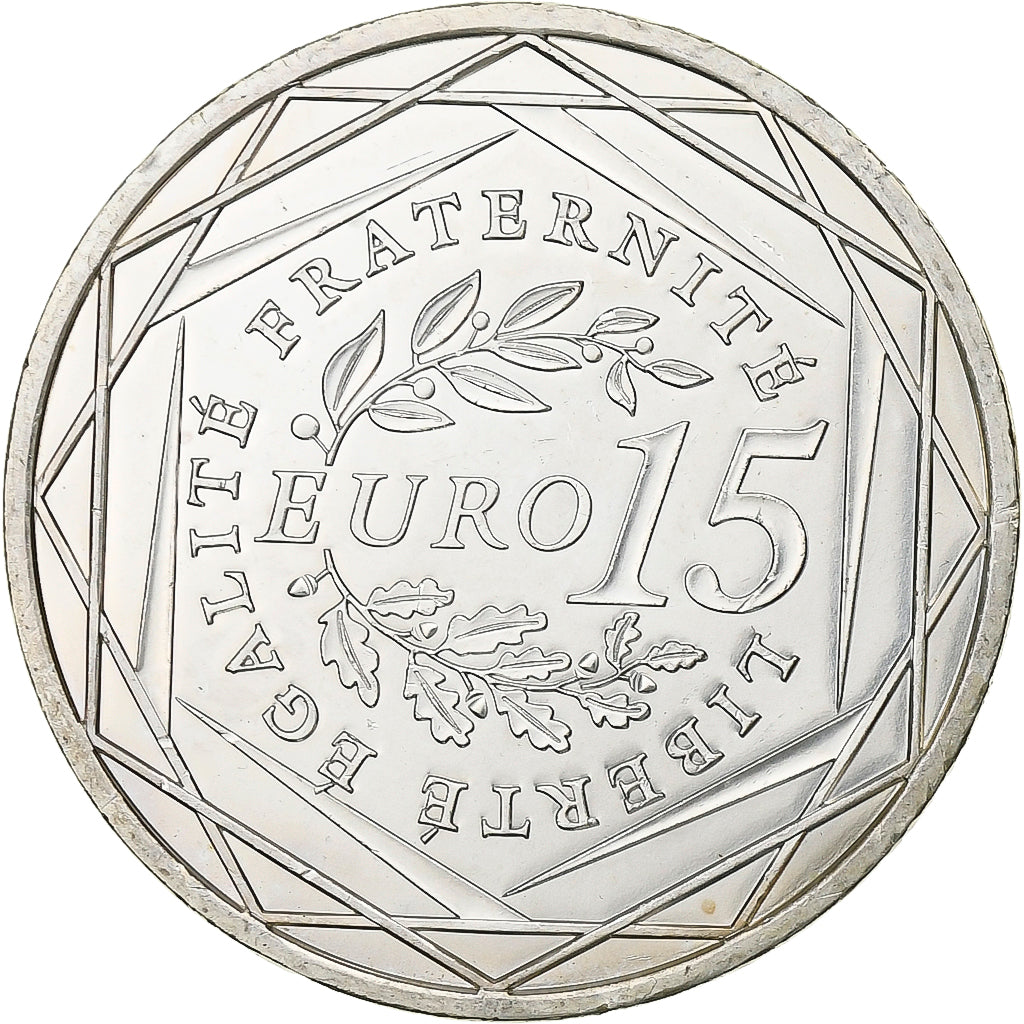 France, 15 Euro, 2008, Silver, MS(63), Gadoury:EU288, KM:1535