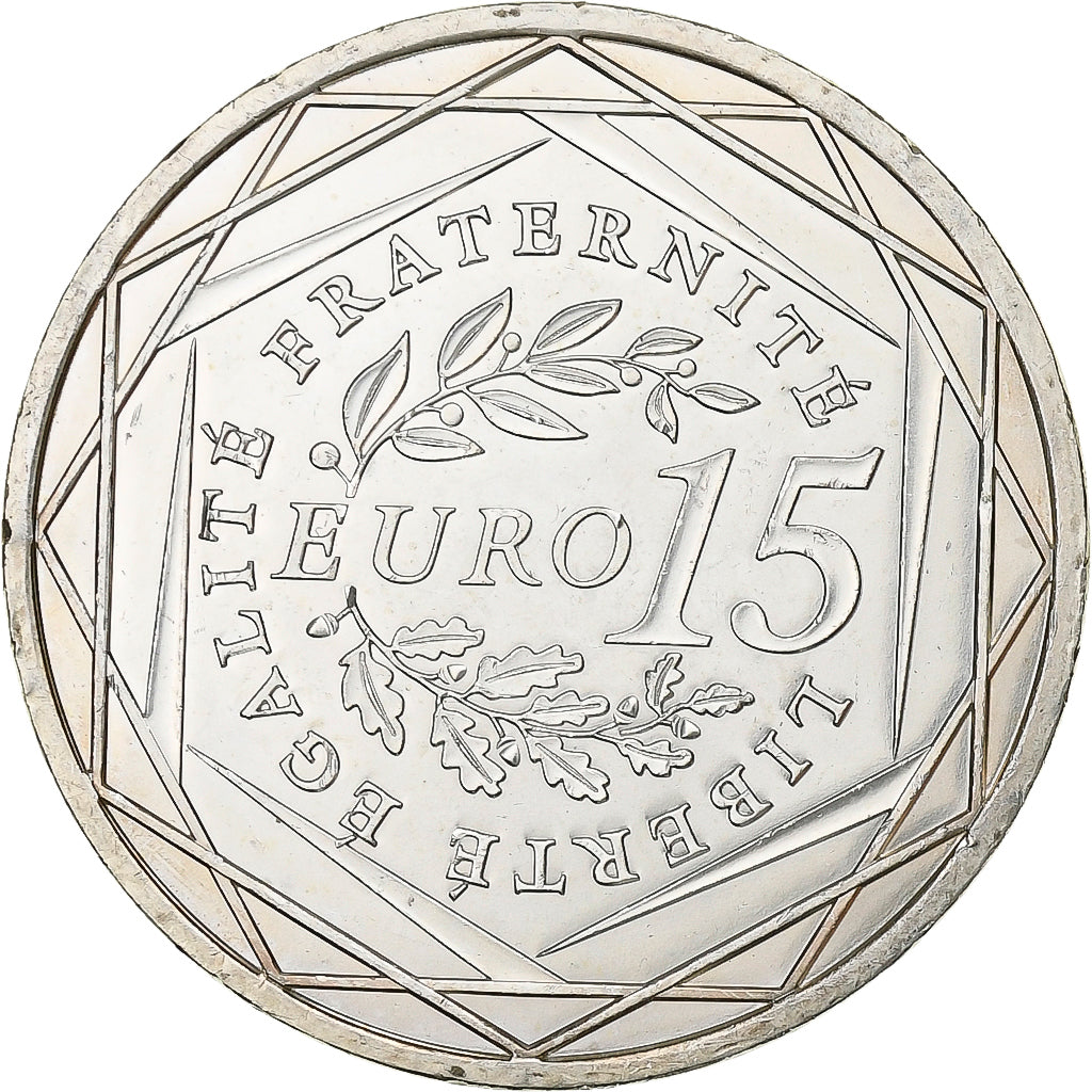 Francia, 15 Euro, 2008, Argento, SPL, Gadoury:EU288, KM:1535