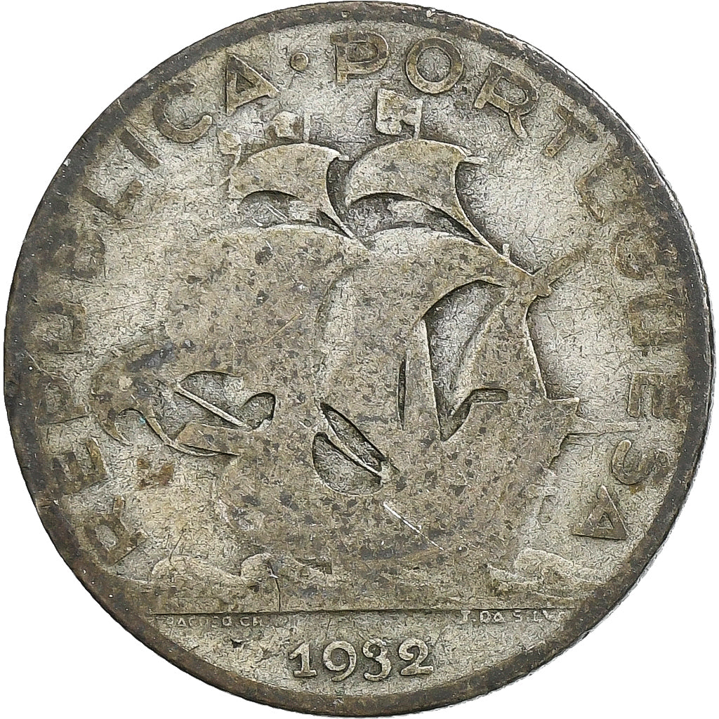 Portugal, 5 Escudos, 1932, Lisbon, Silber, SGE+, KM:581