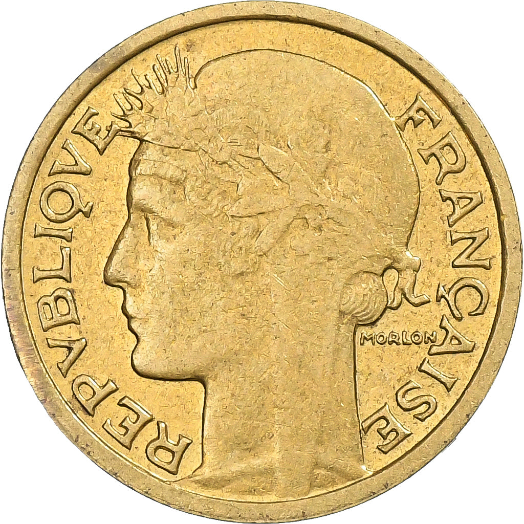 Frankrijk, 50 Centimes, Morlon, 1940, Paris, Aluminum-Bronze, ZF+, Gadoury:423