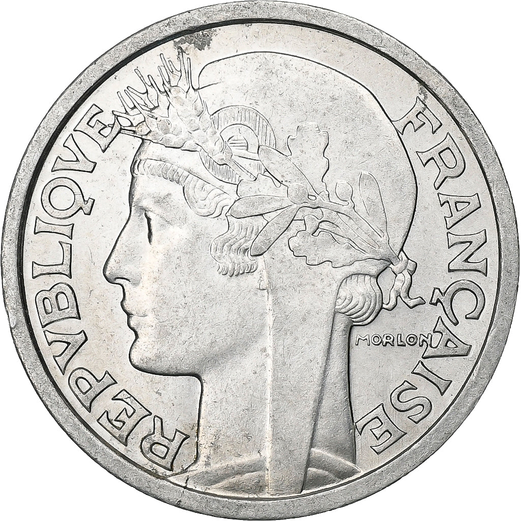 France, 2 Francs, Morlon, 1958, Paris, Aluminium, SUP, Gadoury:538a, KM:886a.1