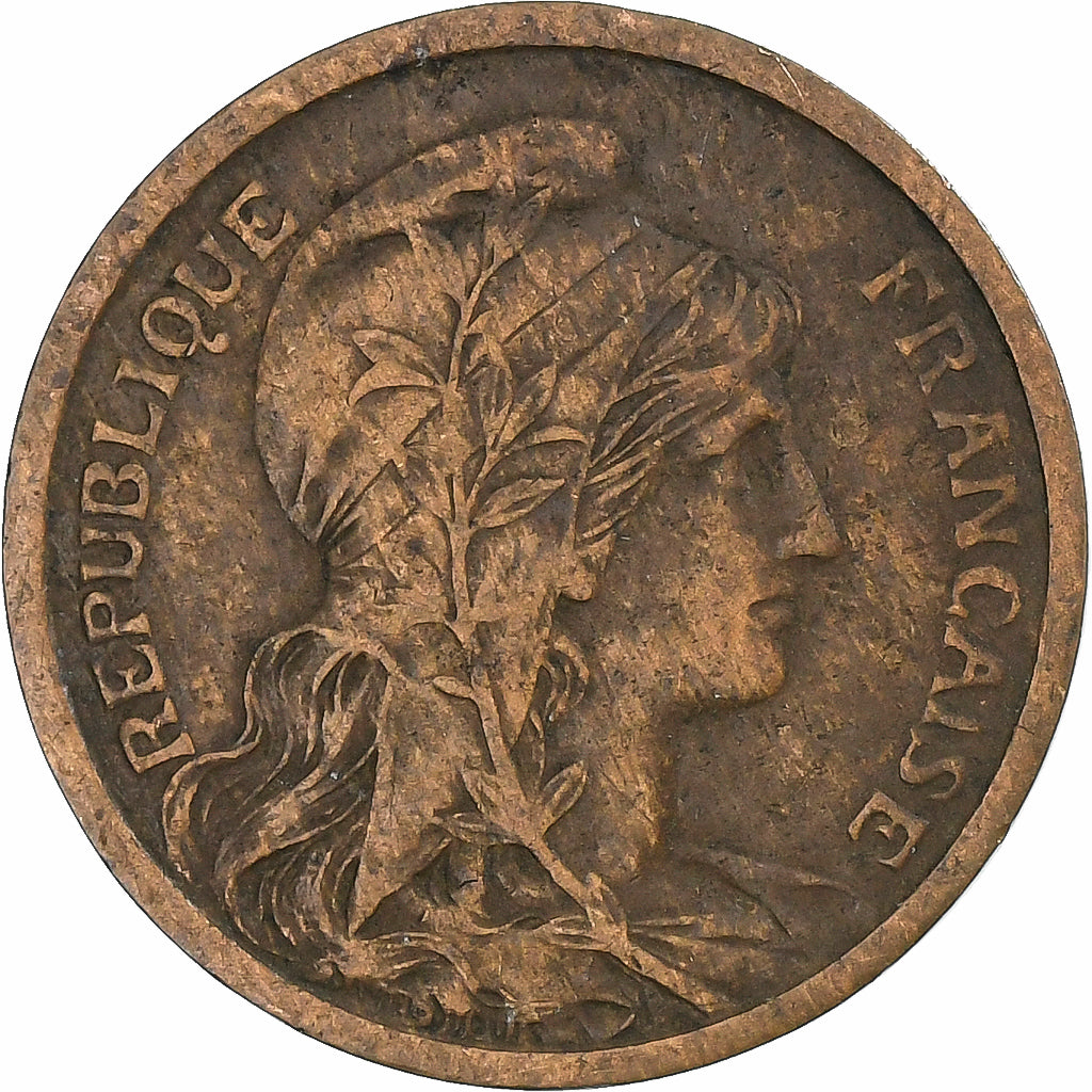 France, 2 Centimes, Dupuis, 1902, Paris, Bronze, VF(20-25), Gadoury:107, KM:841