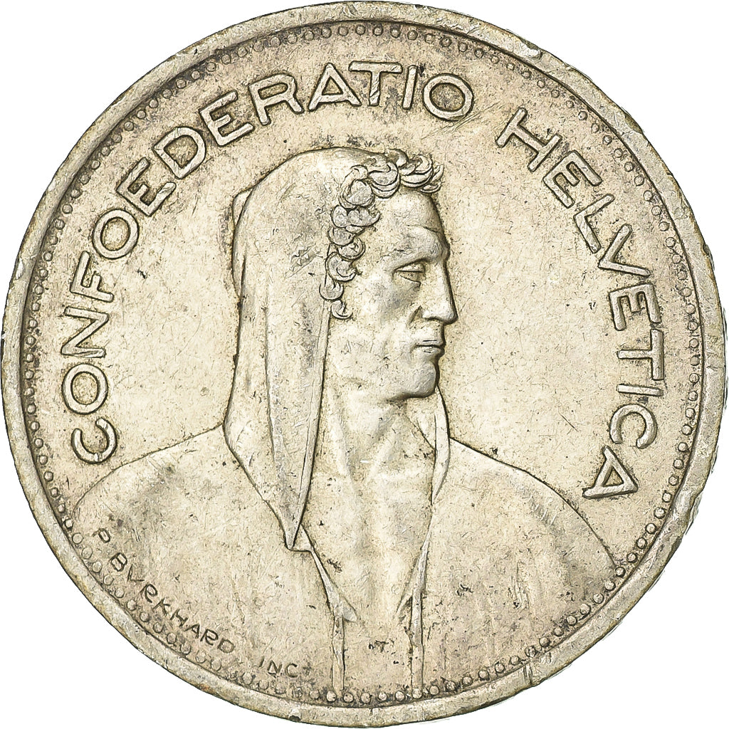 Switzerland, 5 Francs, 1953, Bern, Silver, VF(20-25), KM:40