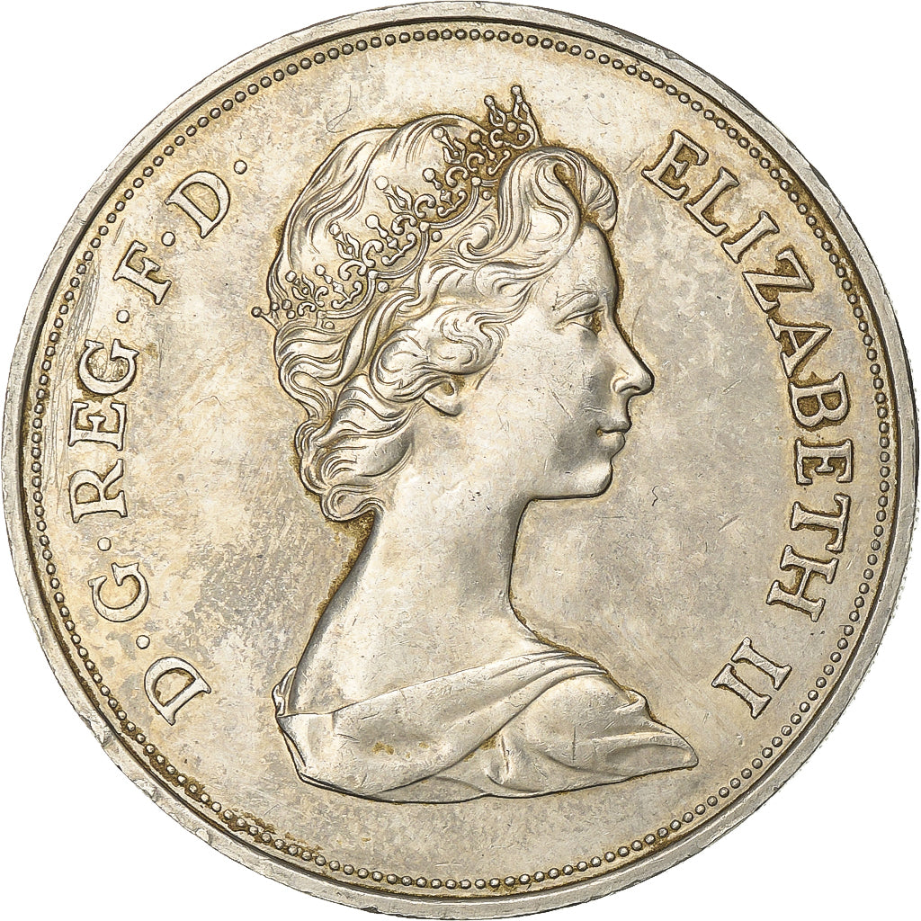 Groot Bretagne, Elizabeth II, 25 New Pence, 1972, Cupro-nikkel, FR+, KM:917