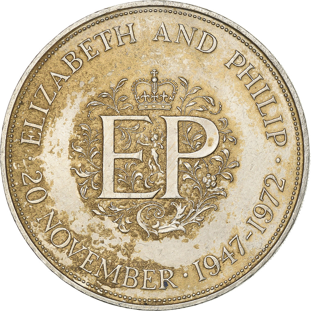 Groot Bretagne, Elizabeth II, 25 New Pence, 1972, Cupro-nikkel, FR+, KM:917