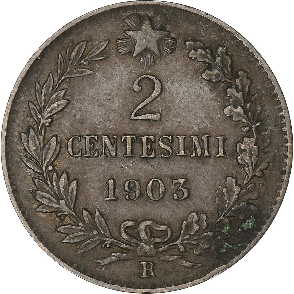 Italy, Vittorio Emanuele III, 2 Centesimi, 1903, Rome, Bronze, VF(30-35), KM:38