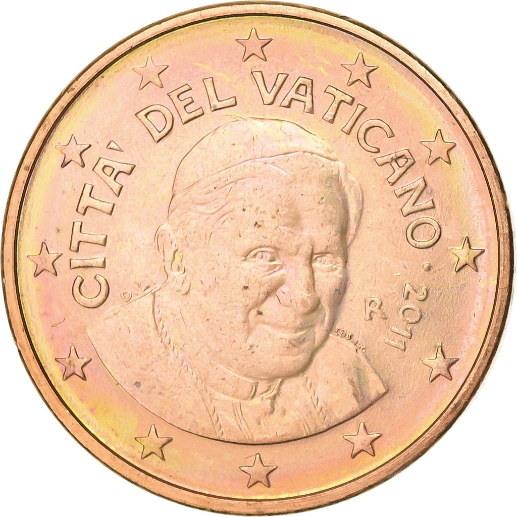 CITTÀ DEL VATICANO, Euro Cent, 2011, BU, SPL, Acciaio placcato rame, KM:375