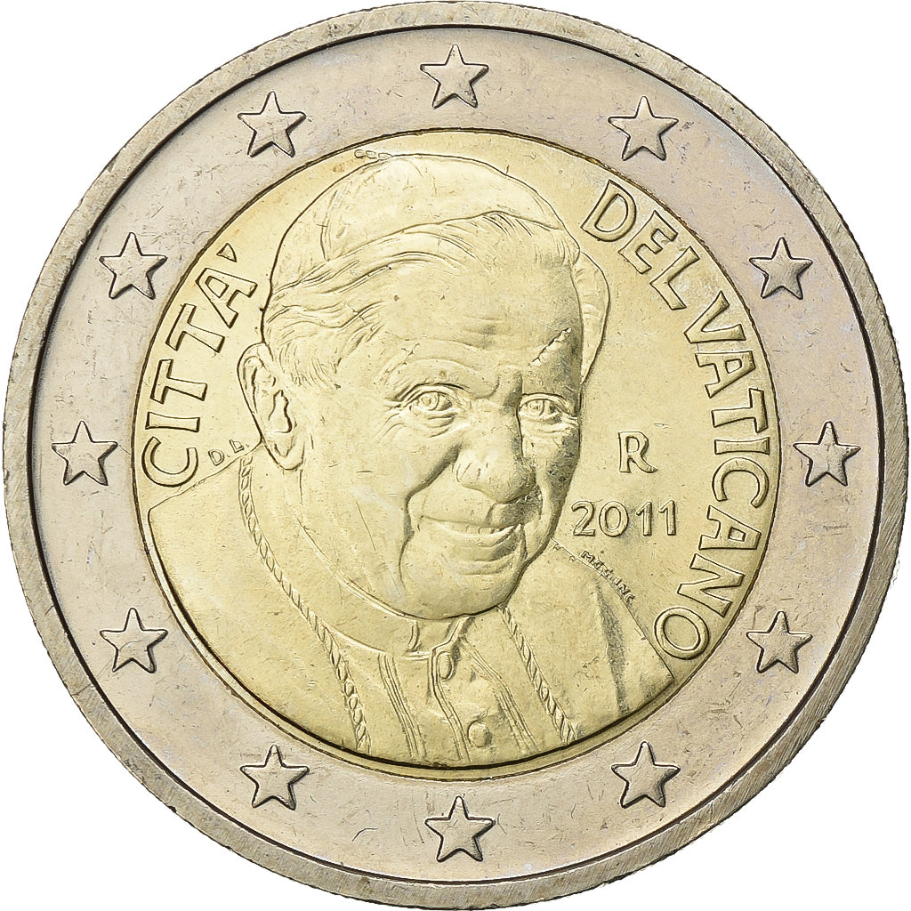 Vatikanstadt, Benedict XVI, 2 Euro, 2011, Rome, Bi-Metallic, UNZ, KM:389