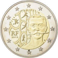 France, 2 Euro, Pierre de Coubertin, Proof, 2013, MDP, Bi-Metallic, MS(64)