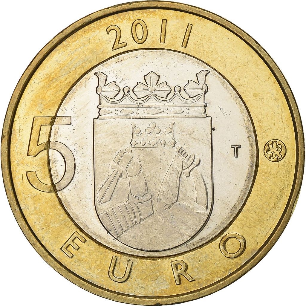 Finnland, 5 Euro, 2011, Vantaa, Bi-Metallic, SS+, KM:159