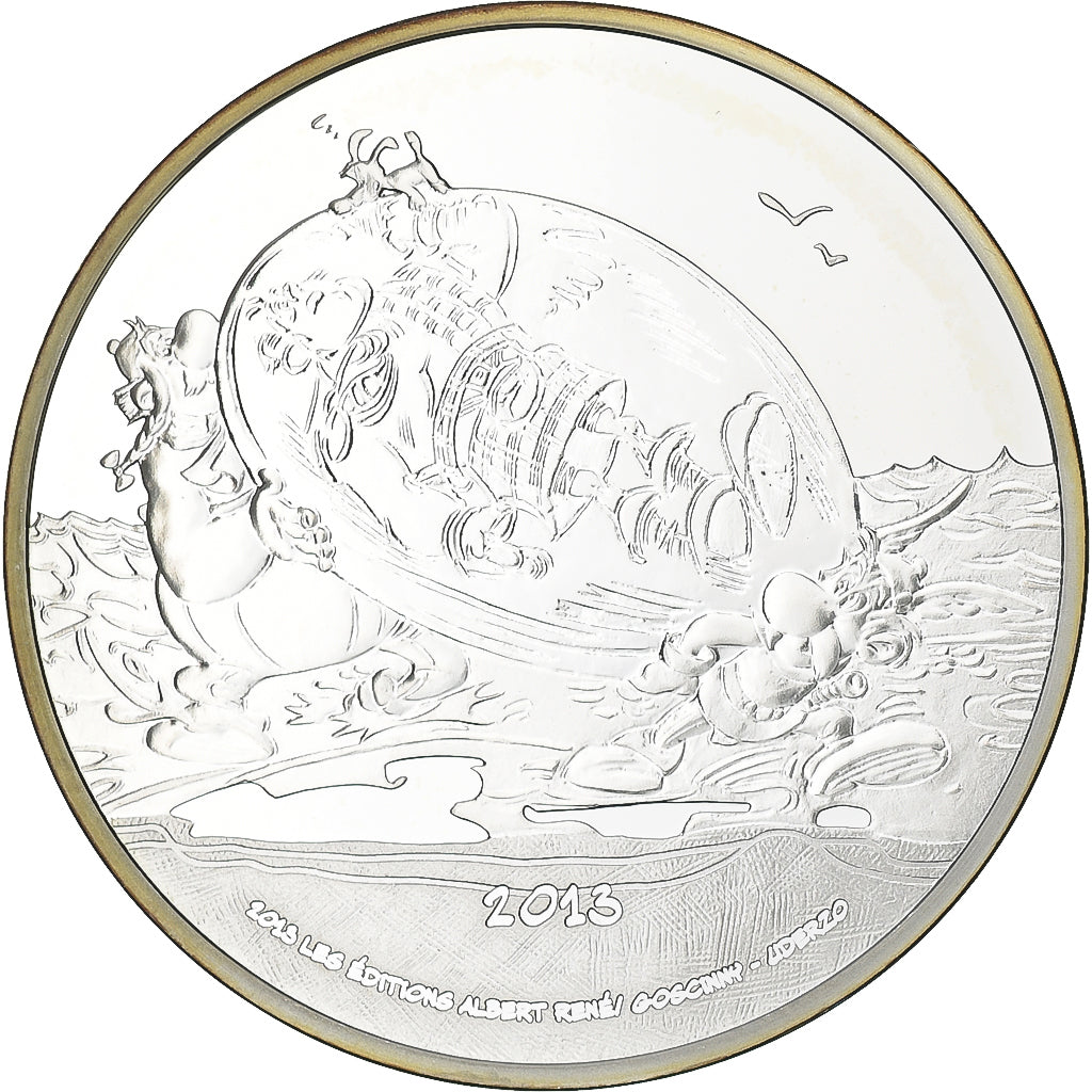 France, 10 Euro, Astérix chez les Pictes, BE, 2013, Monnaie de Paris, Silver