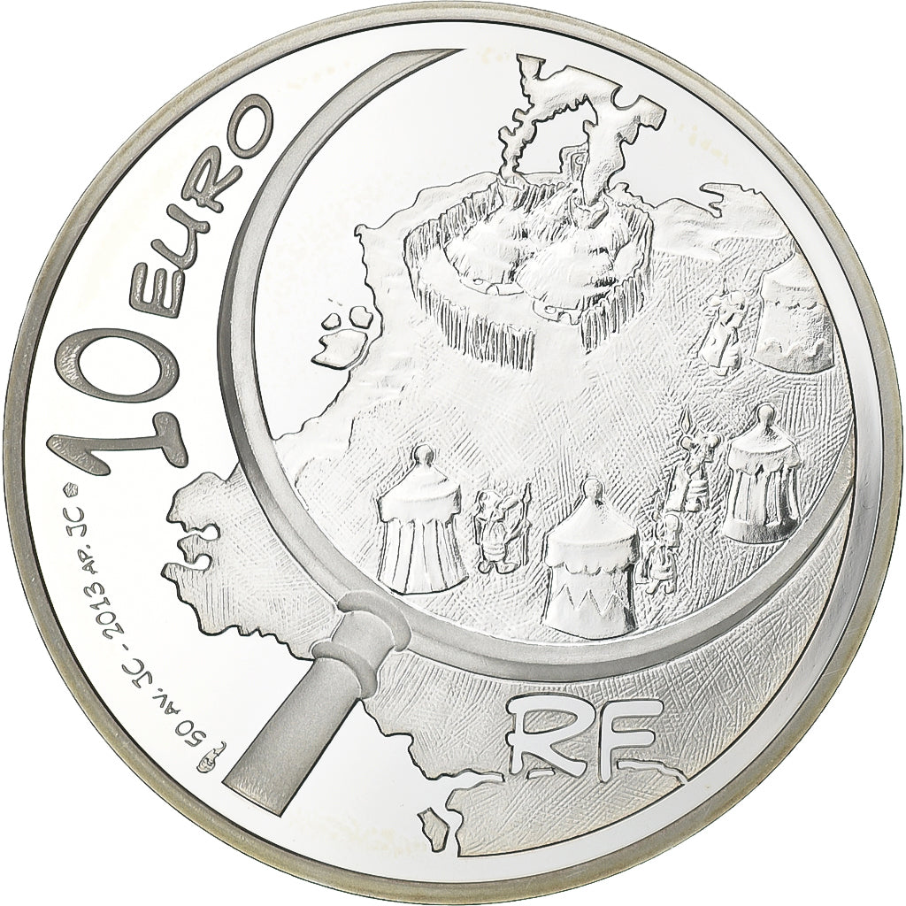 France, 10 Euro, Astérix chez les Pictes, BE, 2013, Monnaie de Paris, Silver