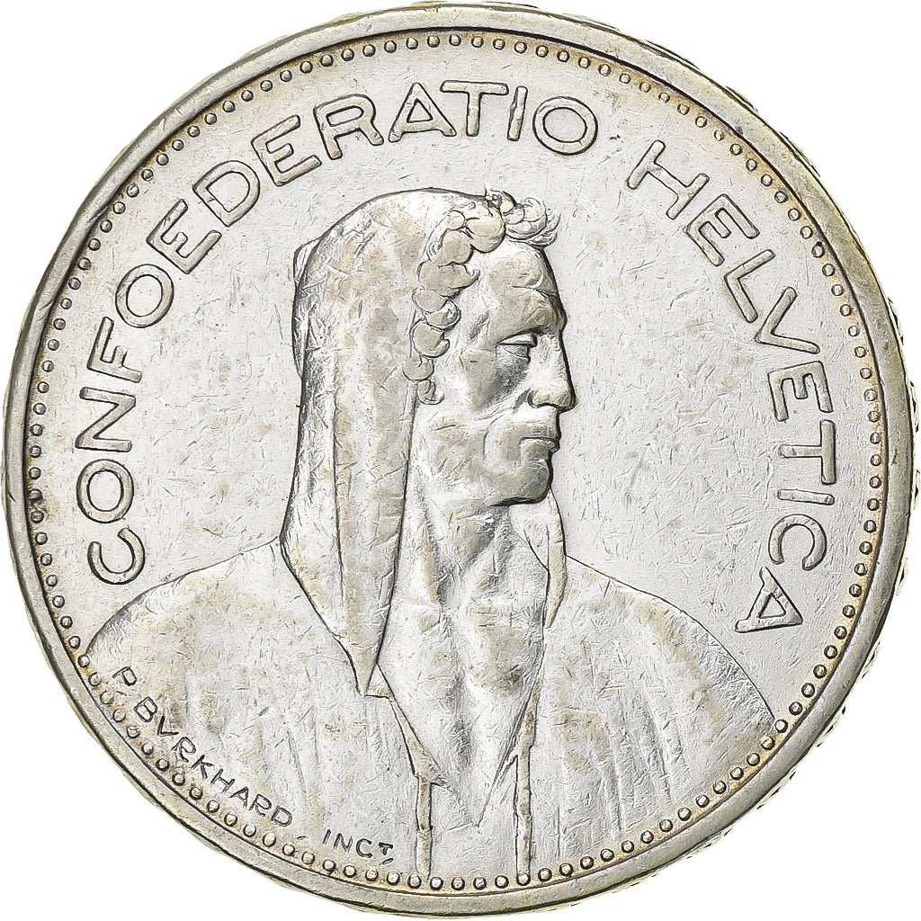 Szwajcaria, 5 Francs, Herdsman, 1932, Bern, Srebro, VF(30-35), KM:40