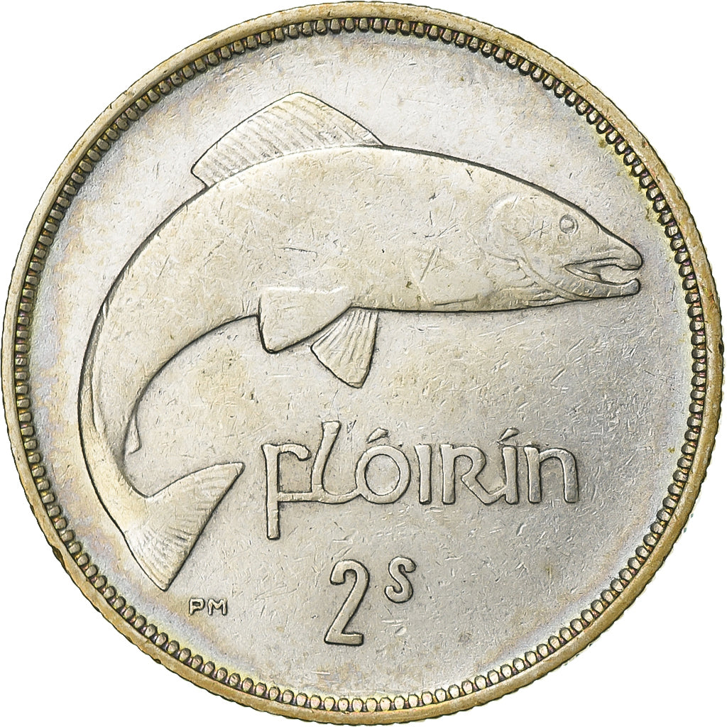 Ireland, Florin, 1939, Silber, SS, KM:15