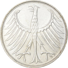 Federal Republic of Germany, 5 Mark, 1973, Karlsruhe, Silver, AU(55-58)