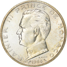 Monaco, Rainier III, 5 Francs, 1966, Silver, MS(60-62), Gadoury:152, KM:141