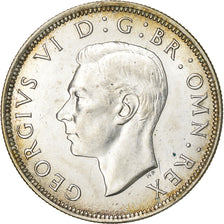 Groot Bretagne, George VI, 1/2 Crown, 1945, Zilver, PR+, KM:856