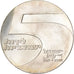 Israel, 5 Lirot, 1967, Utrecht, Srebro, MS(60-62), KM:48