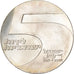 Israel, 5 Lirot, 1967, Utrecht, Silver, MS(60-62), KM:48