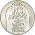Israel, 10 Lirot, 1974, MS(60-62), Silver, KM:78.1