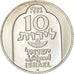 Israel, 10 Lirot, 1974, Jerusalem, Proof, Silver, MS(63), KM:78.2