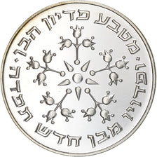 Israel, 25 Lirot, 1976, Jerusalem, Silver, AU(55-58), KM:86.1