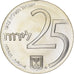 Israele, 25 Lirot, 1975, Jerusalem, BE, Argento, SPL, KM:81