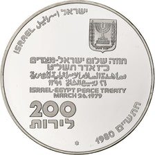 Israele, 200 Lirot, 1980, Berne, BU, Argento, SPL, KM:104