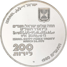 Israele, 200 Lirot, 1980, Berne, BE, Argento, SPL, KM:104