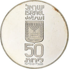 Israel, 50 Lirot, 1978, Jerusalem, Silver, AU(55-58), KM:92.1