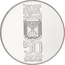 Israel, 50 Lirot, 1978, Berne, BE, Silver, MS(64), KM:92.2