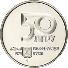 Israel, 50 Lirot, 1979, Jerusalem, Silber, VZ, KM:95