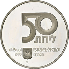 Israel, 50 Lirot, 1979, BE, Plata, EBC, KM:95