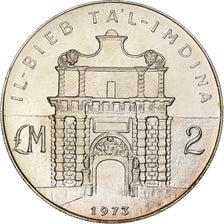 Malta, 2 Pounds, 1973, Prata, MS(63), KM:20