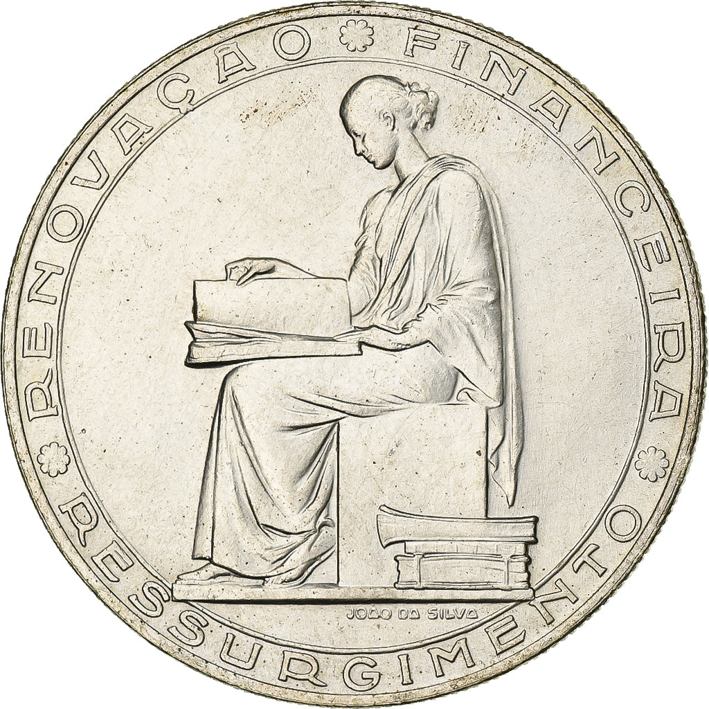 Portugal, 20 Escudos, 1953, Srebro, MS(60-62), KM:585