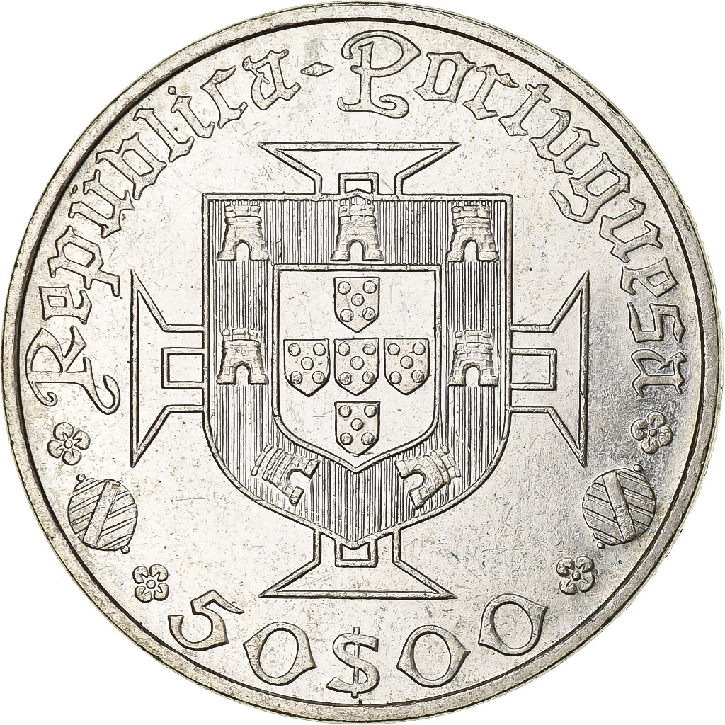 Portugal, 50 Escudos, 1969, Silver, MS(60-62), KM:598