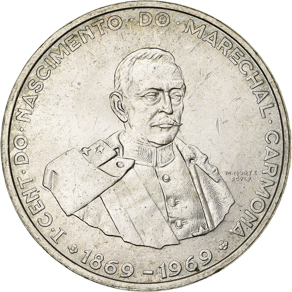 Portugal, 50 Escudos, 1969, Silber, VZ, KM:599