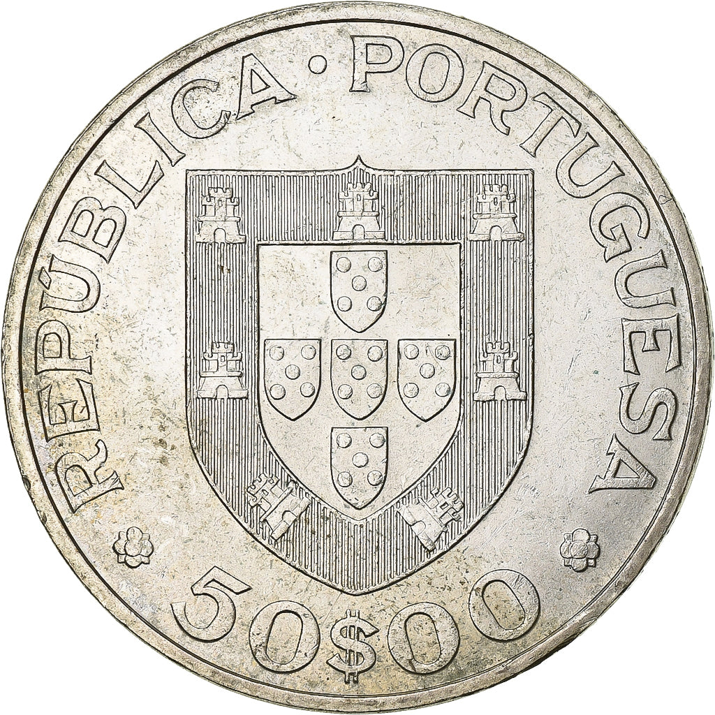 Portugal, 50 Escudos, 1969, Silber, VZ, KM:599