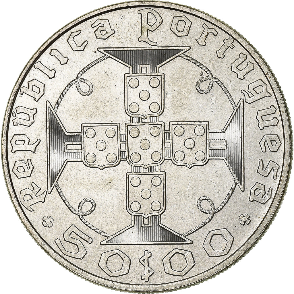 São Tomé and Príncipe, 50 Escudos, 1970, Silver, MS(60-62), KM:21
