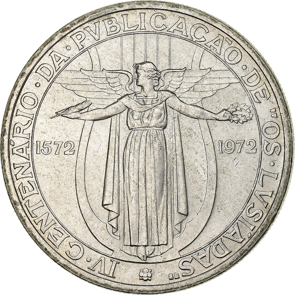 Münze, Portugal, 50 Escudos, 1972, VZ, Silber, KM:602