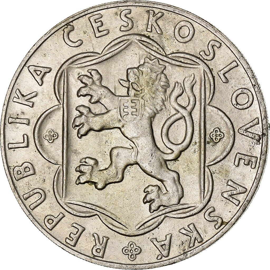 Czechosłowacja, 25 Korun, 1954, Srebro, AU(50-53), KM:41